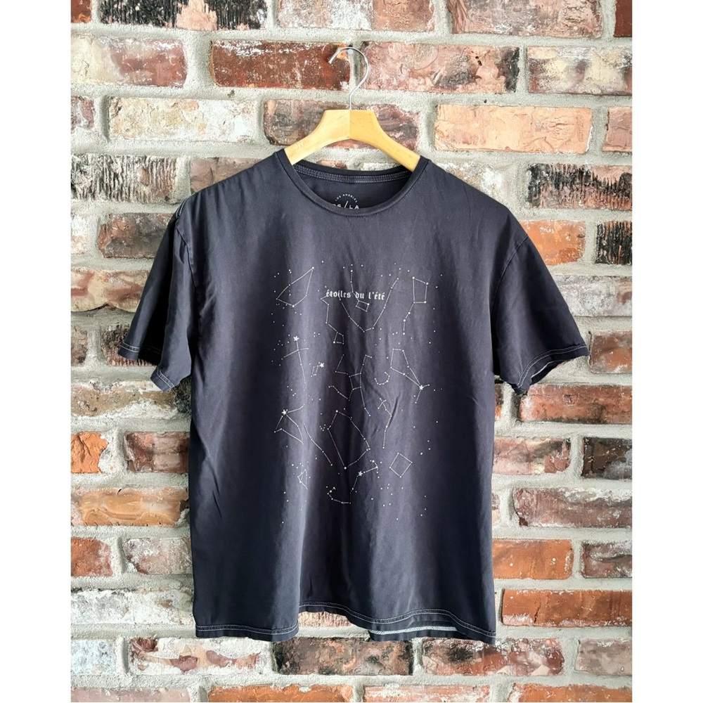 PS / LA Pacsun Gray Constellation Graphic Printed T-shirt Top